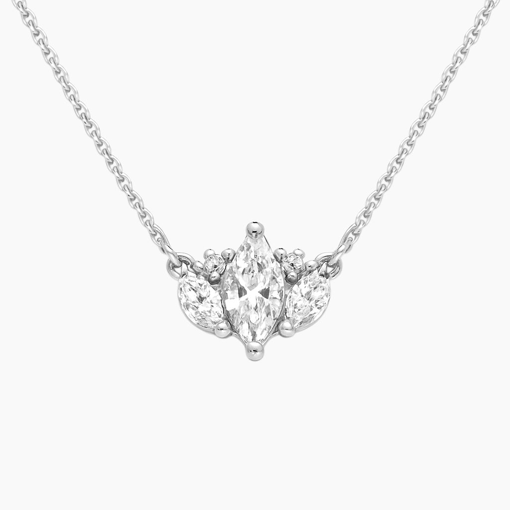 WATER LILY MARQUISE NECKLACE