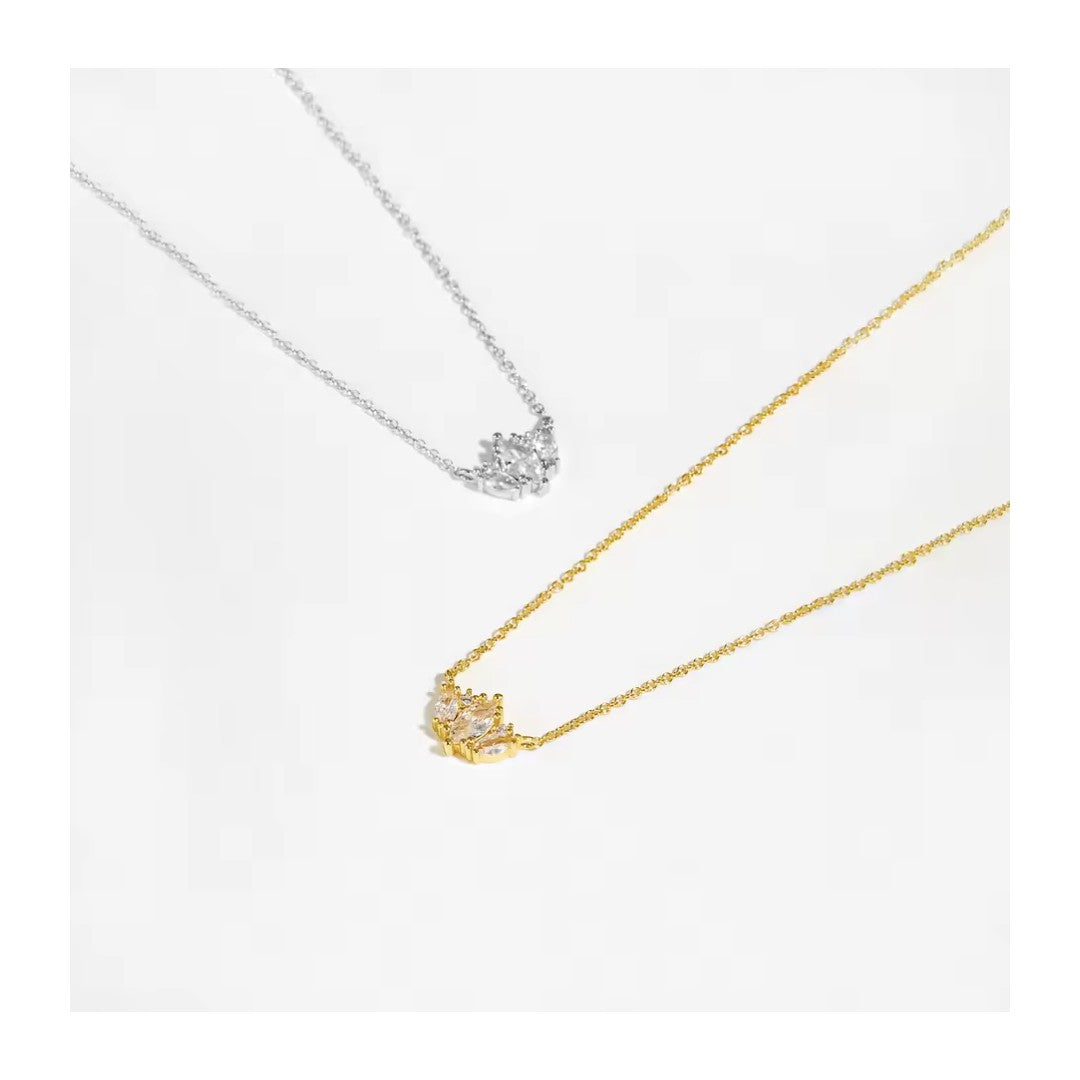 WATER LILY MARQUISE NECKLACE