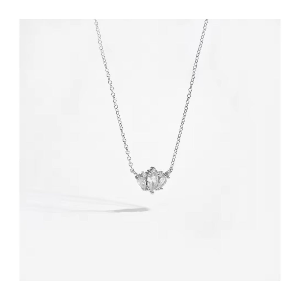WATER LILY MARQUISE NECKLACE